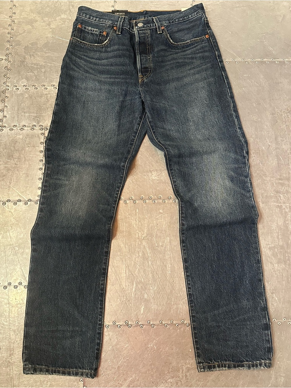 NEW Levi’s Original 501 Men's Dark Blue Denim Jeans 30x32